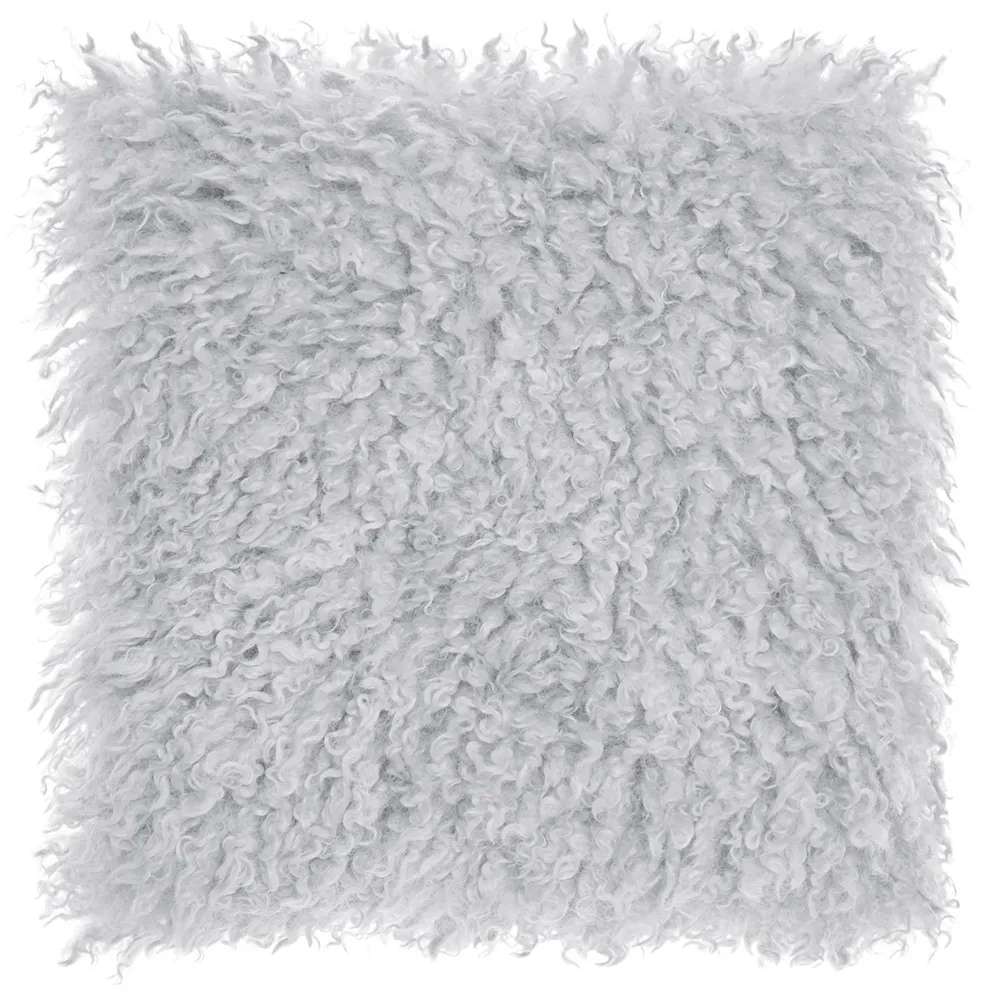 Skinnwille, Wooly prydnadskydde 45x45 cm Silver