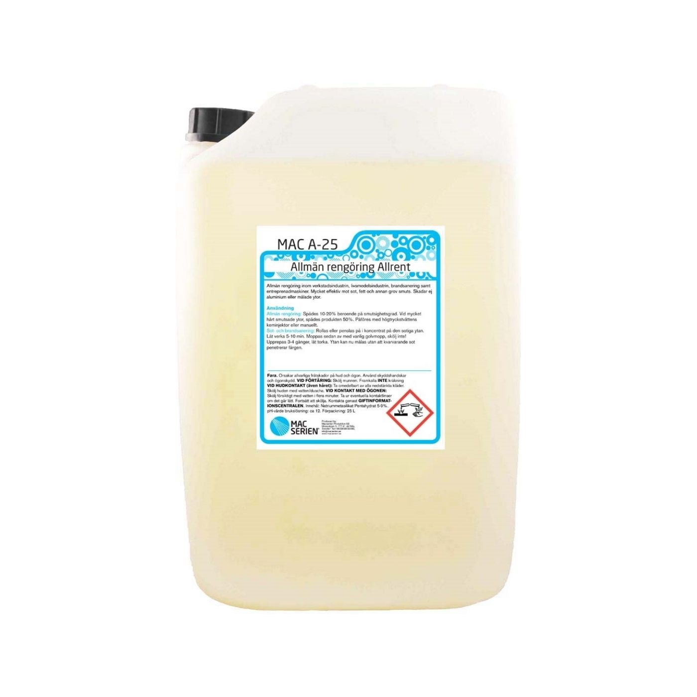 Allrengöring Mac A-25, 25 000 ml