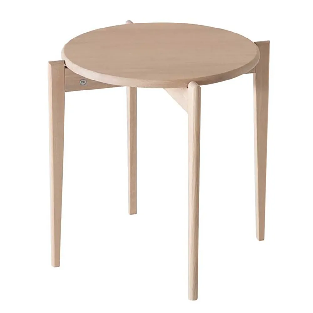 Oscarssons Möbel, Tilia Sidobord Ø51 cm Vitoljad Ek