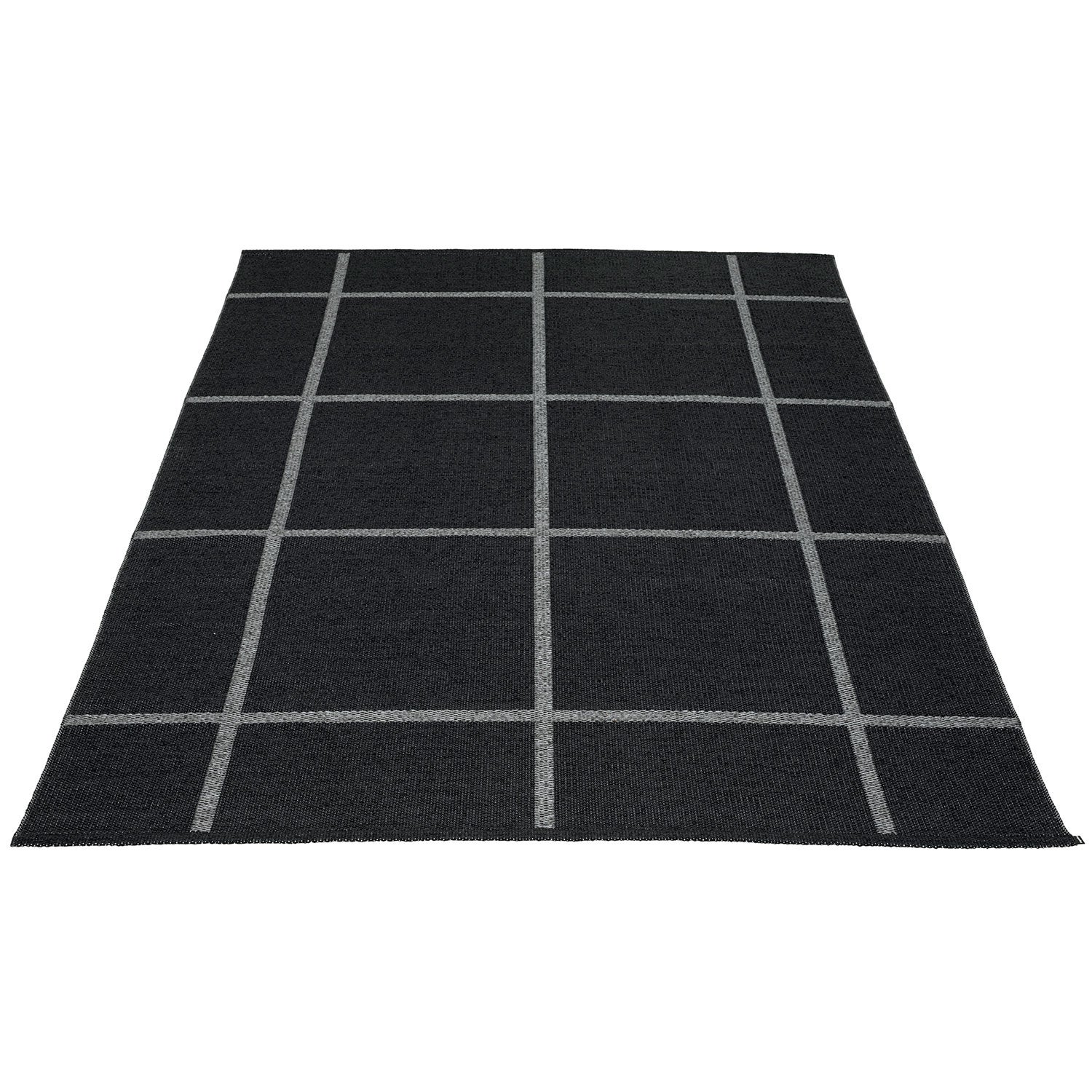 Pappelina, Ada matta 180x260 cm black / granit metallic