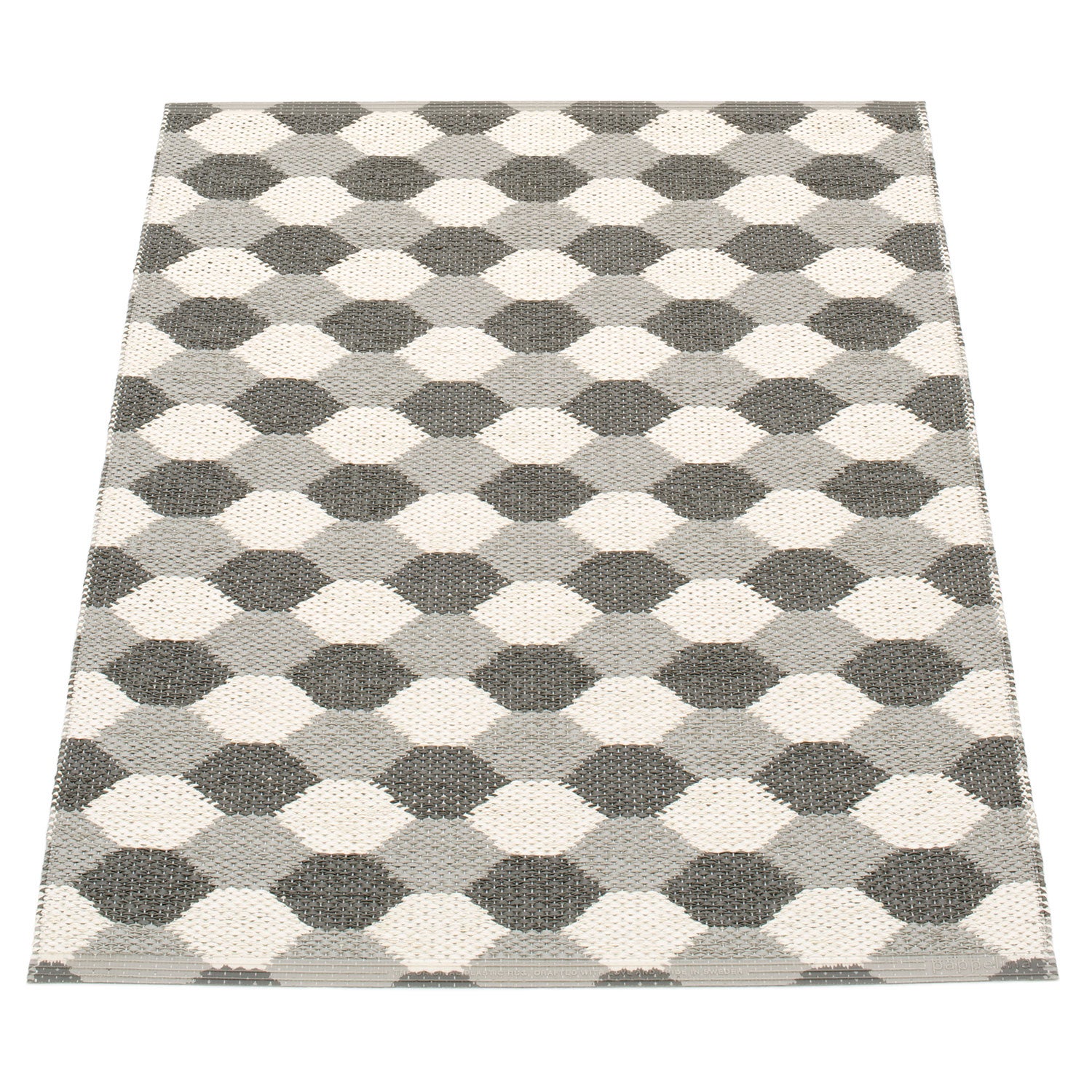 Pappelina, Dana matta 70x100 cm warm grey / charcoal / vanilla