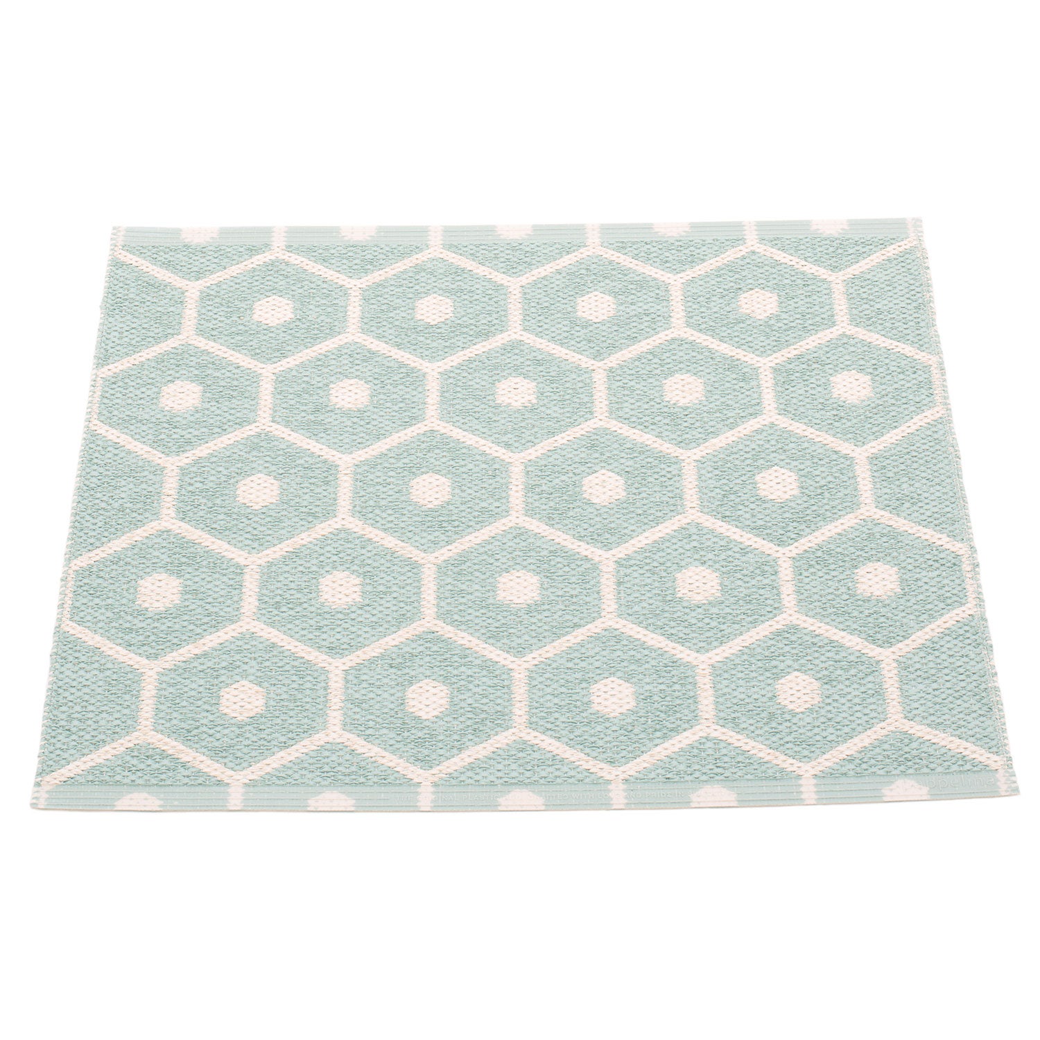 Pappelina, Honey matta 70x60 cm pale turquoise / vanilla