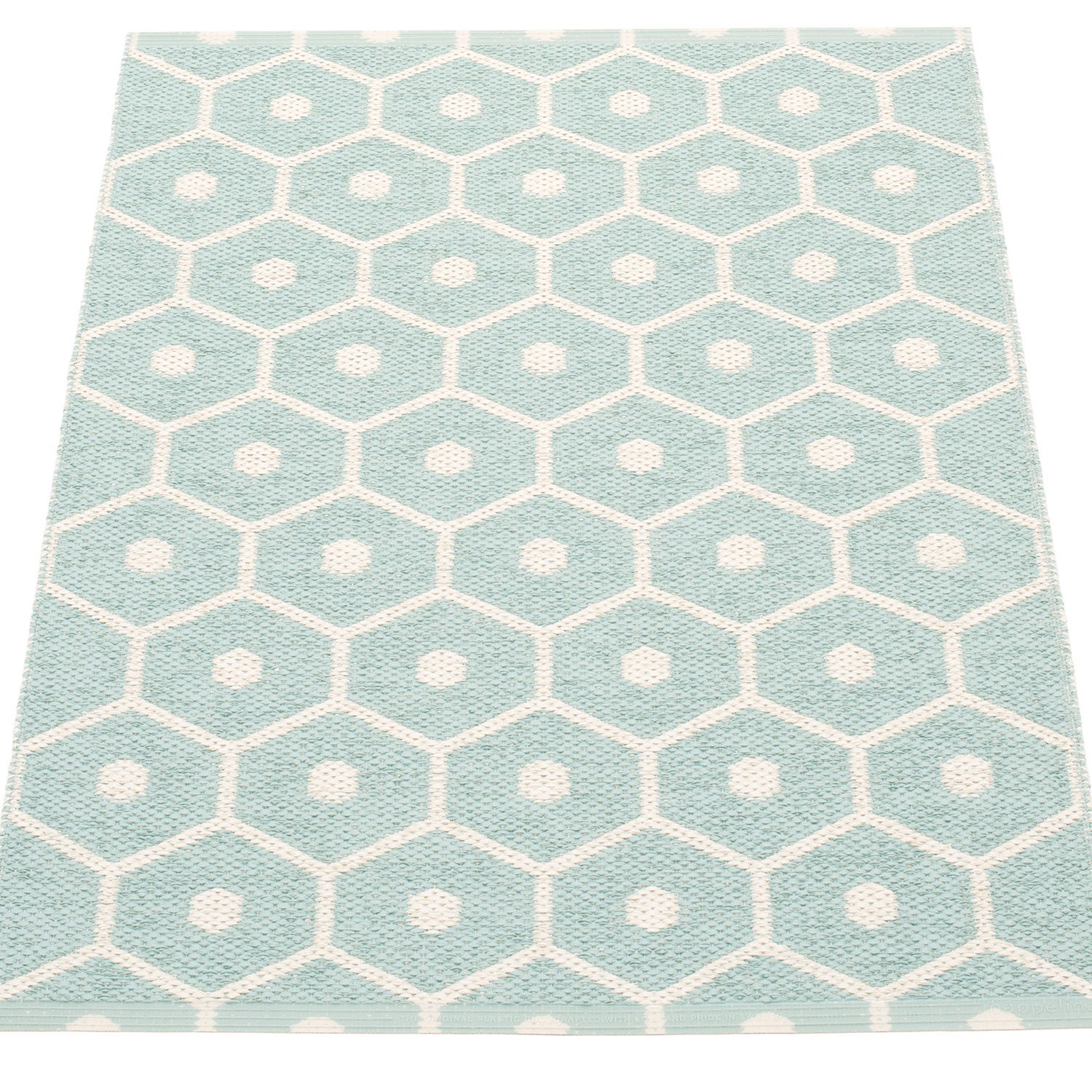 Pappelina, Honey matta 70x100 cm pale turquoise / vanilla