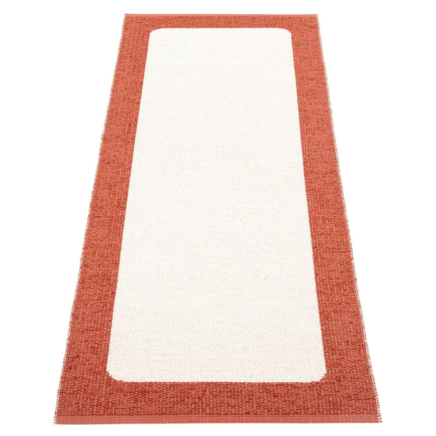 Pappelina, Ilda matta 70x180 cm brick / vanilla