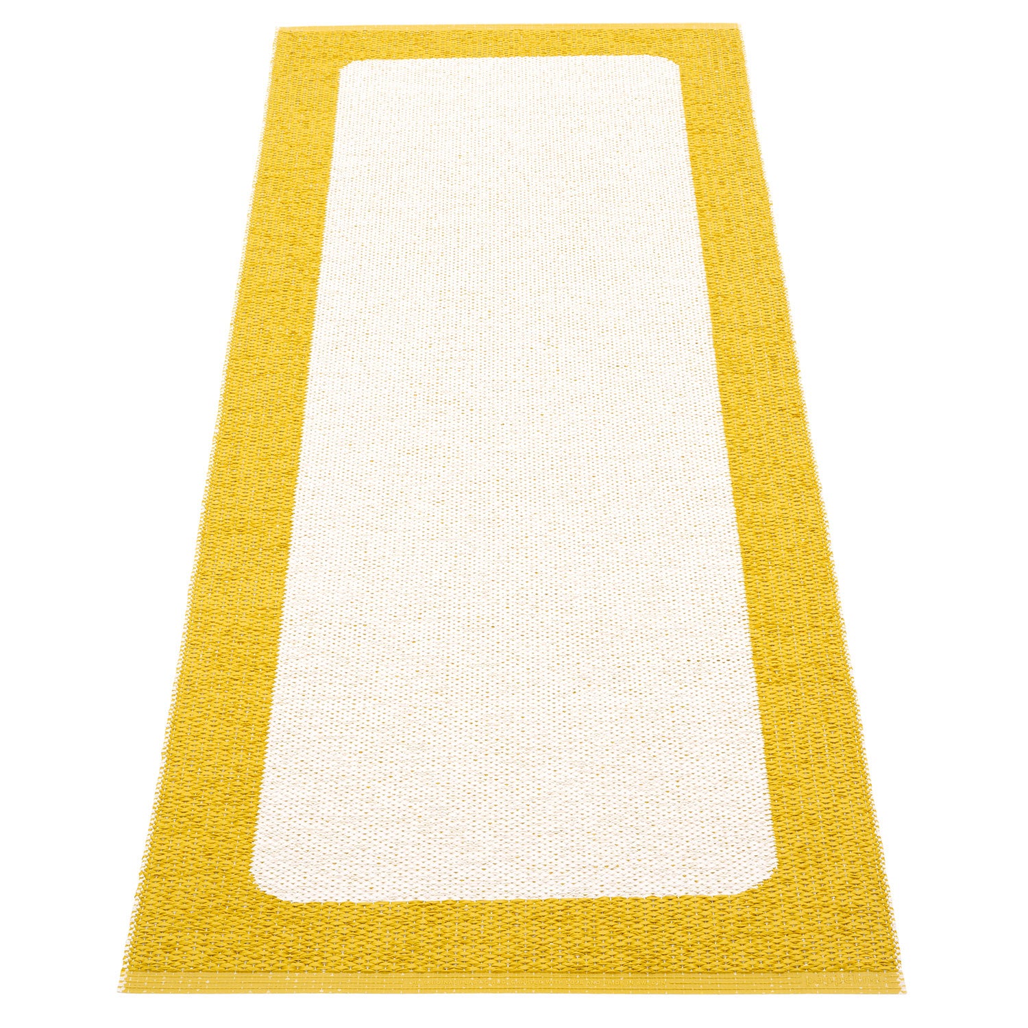 Pappelina, Ilda matta 70x180 cm mustard / vanilla