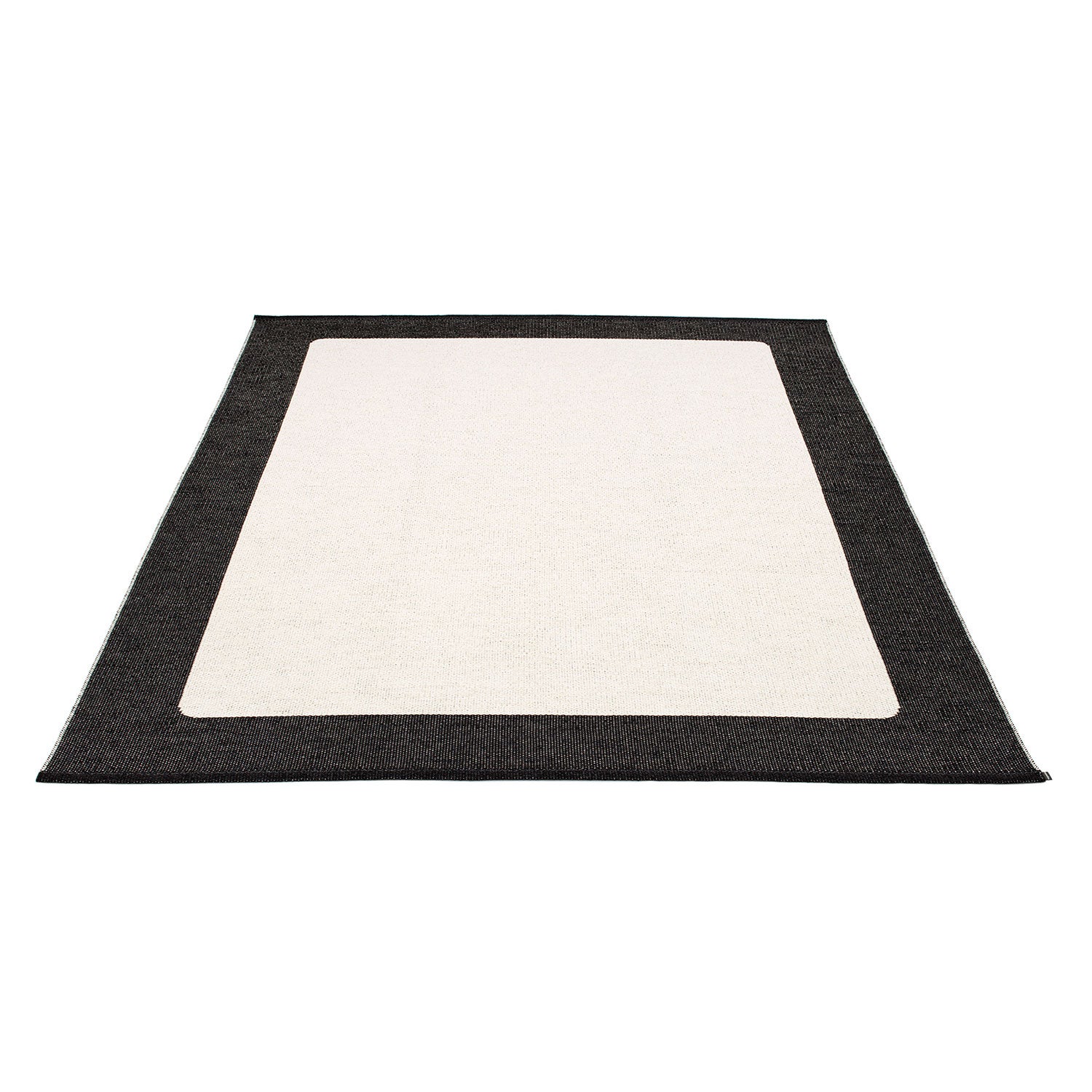 Pappelina, Ilda matta 180x180 cm black / vanilla