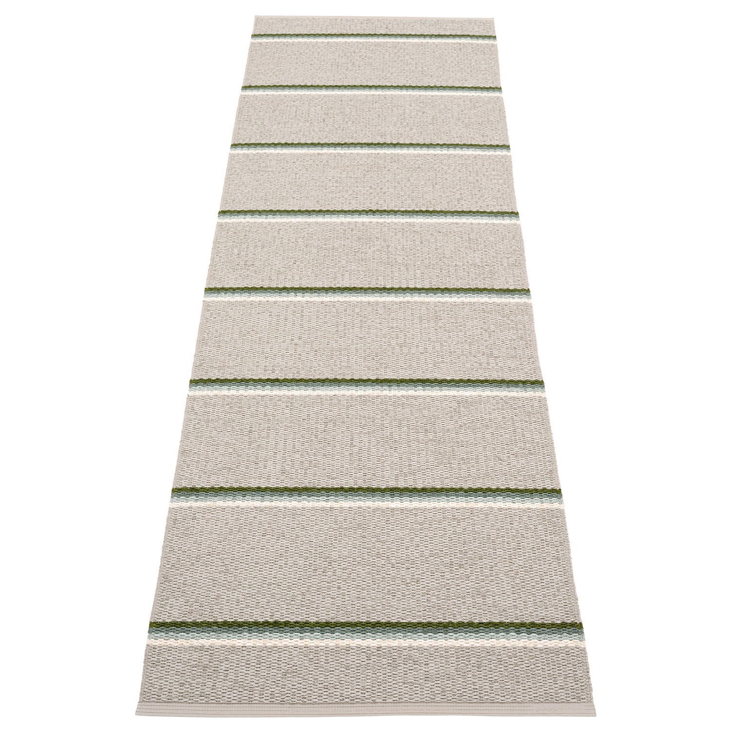 Pappelina, Olle matta 70x240 cm green / background linen
