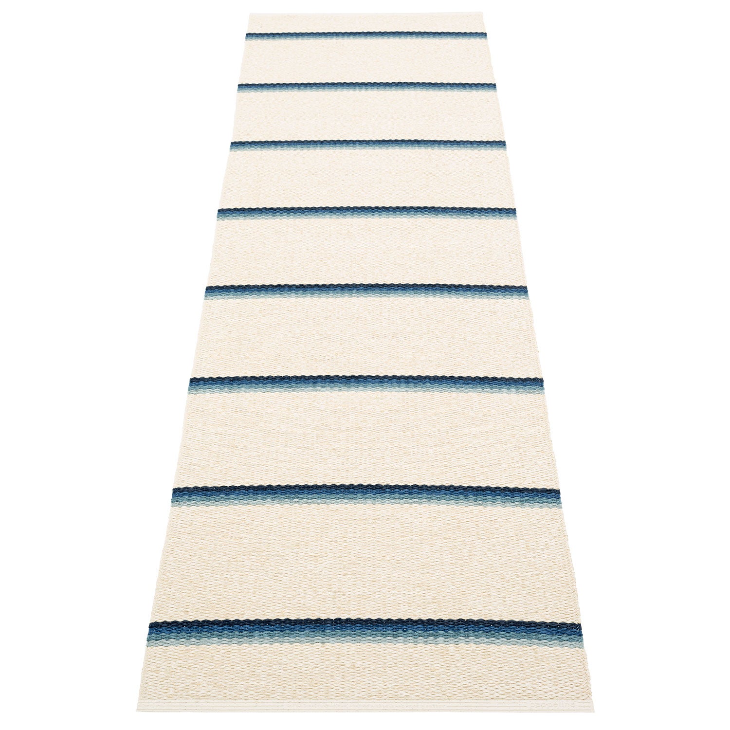 Pappelina, Olle matta 70x240 cm blue / background vanilla