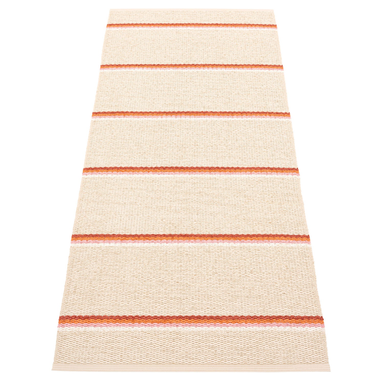 Pappelina, Olle matta 70x180 cm brick / background cream