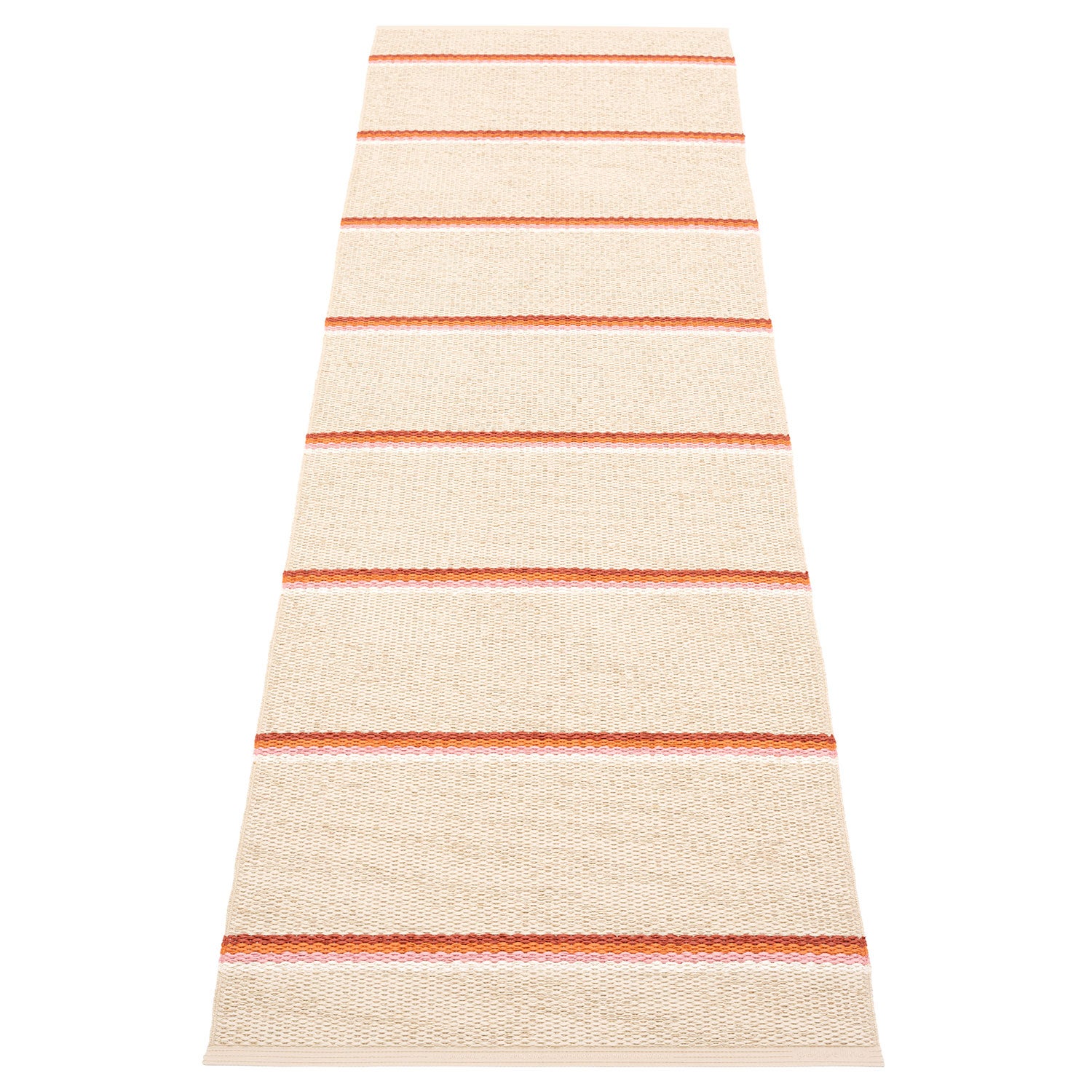 Pappelina, Olle matta 70x240 cm brick / background cream