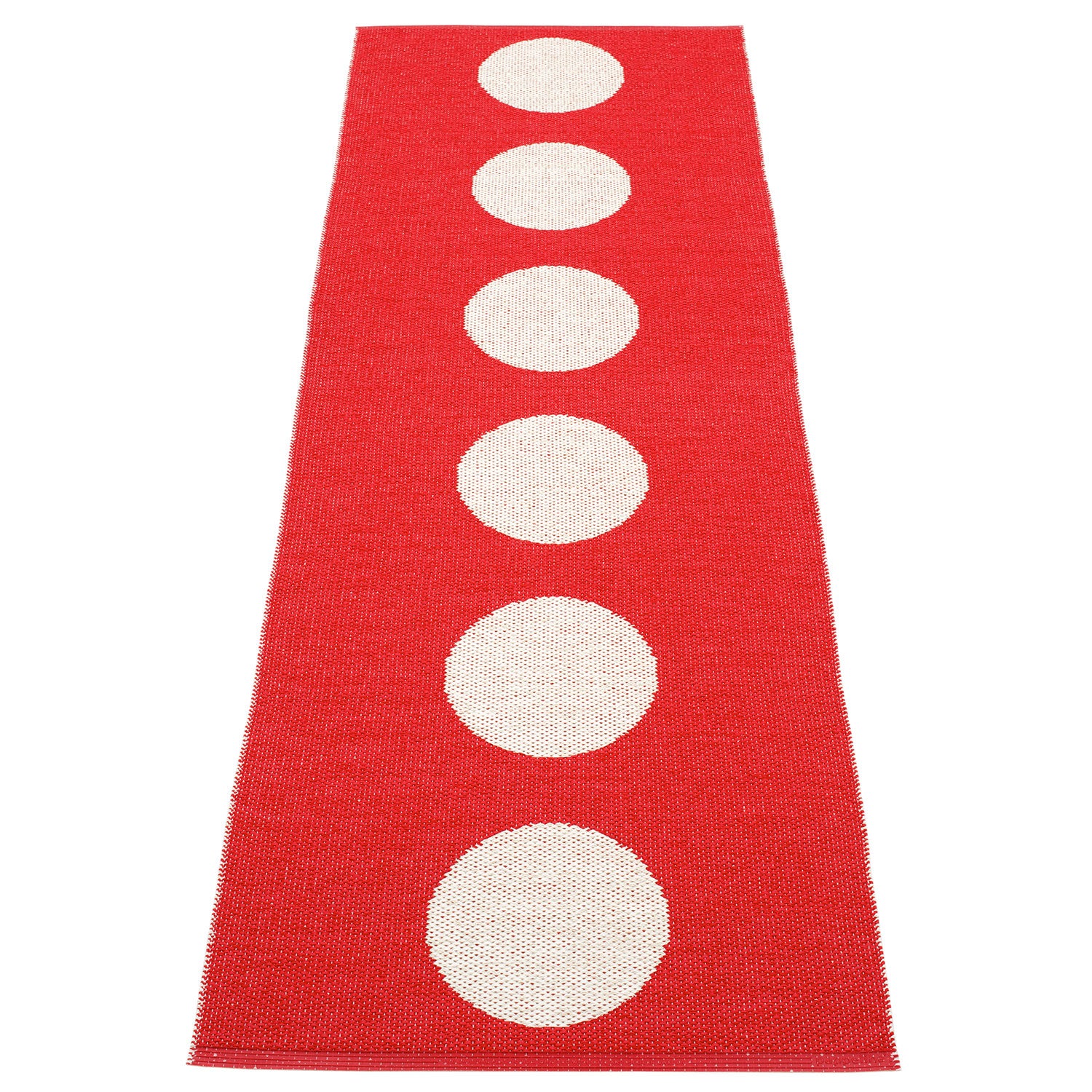 Pappelina, Vera matta 70x225 cm red / vanilla