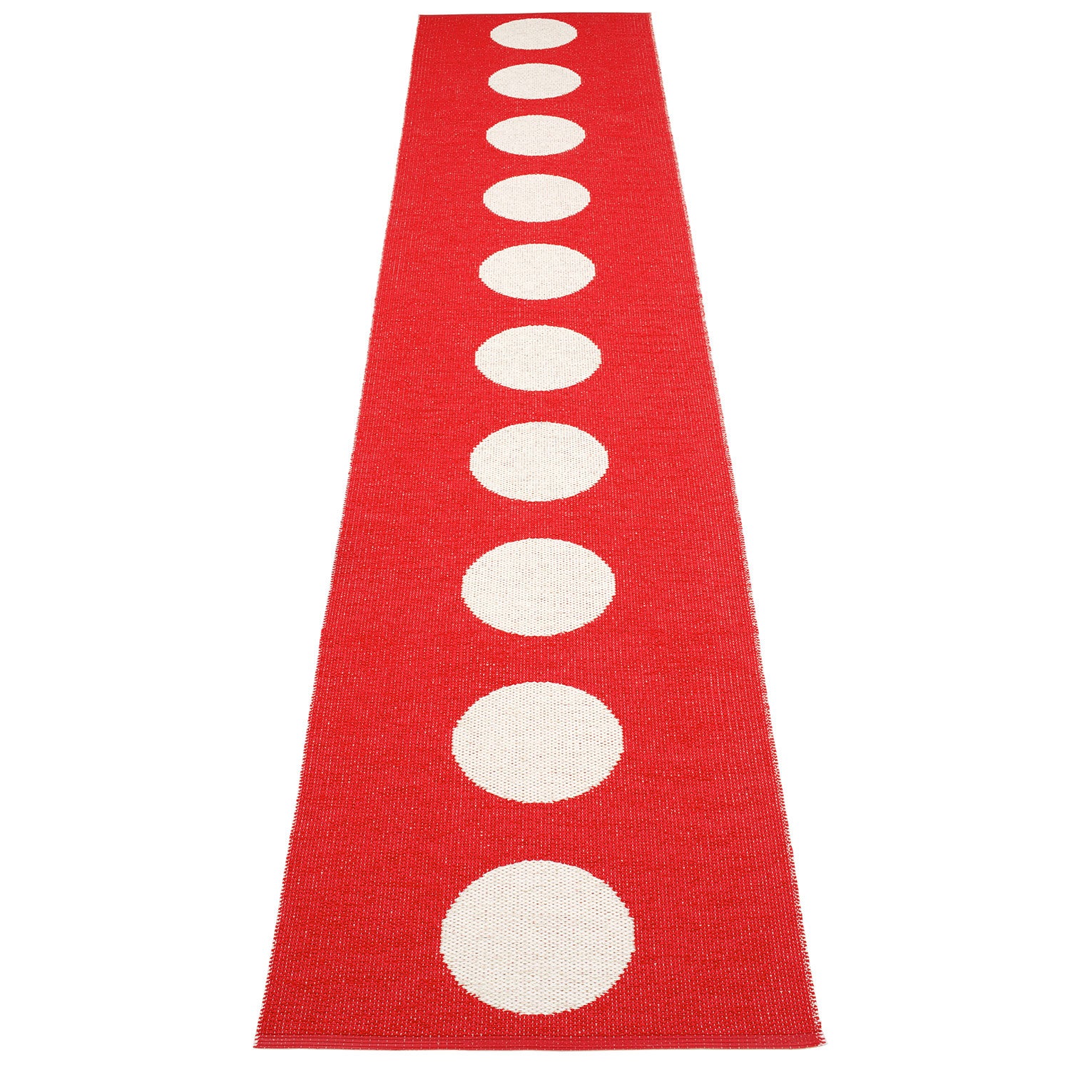 Pappelina, Vera matta 70x375 cm red / vanilla