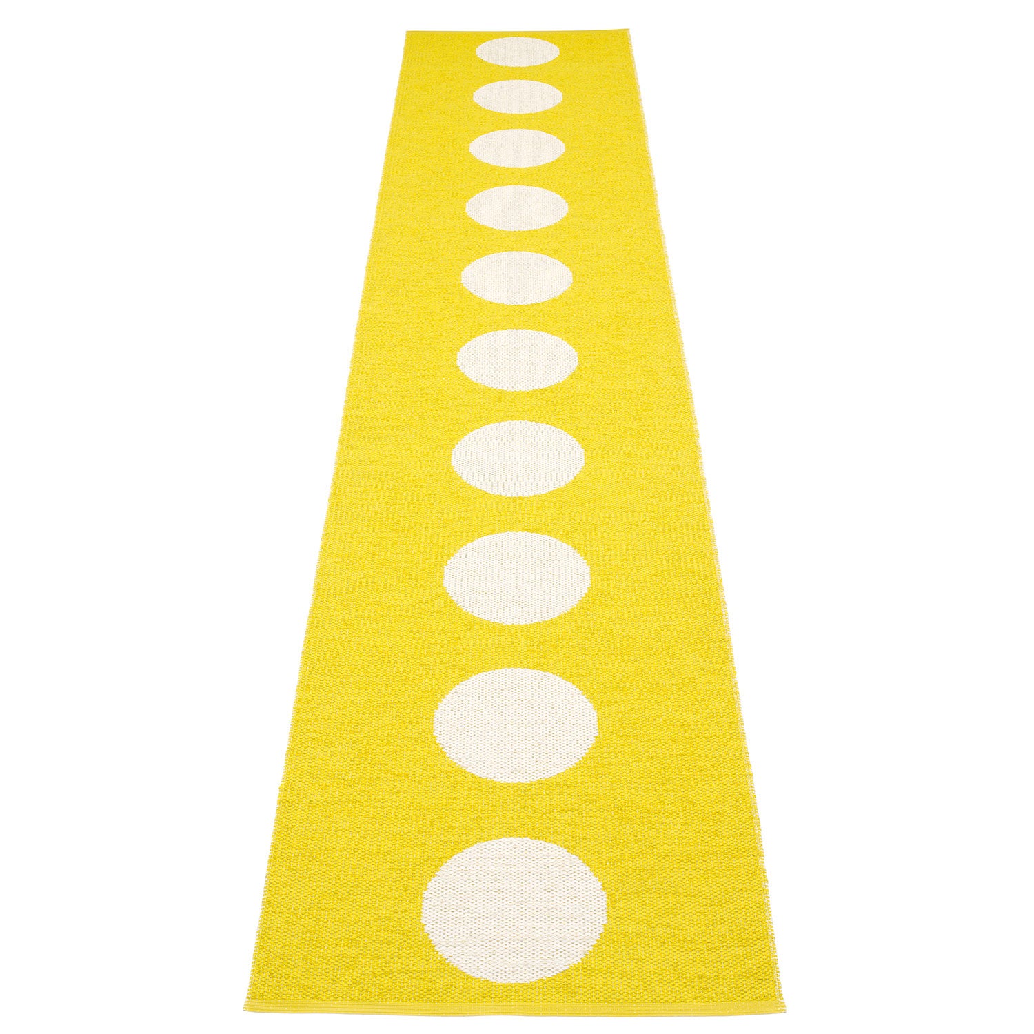 Pappelina, Vera matta 70x375 cm lemon / vanilla