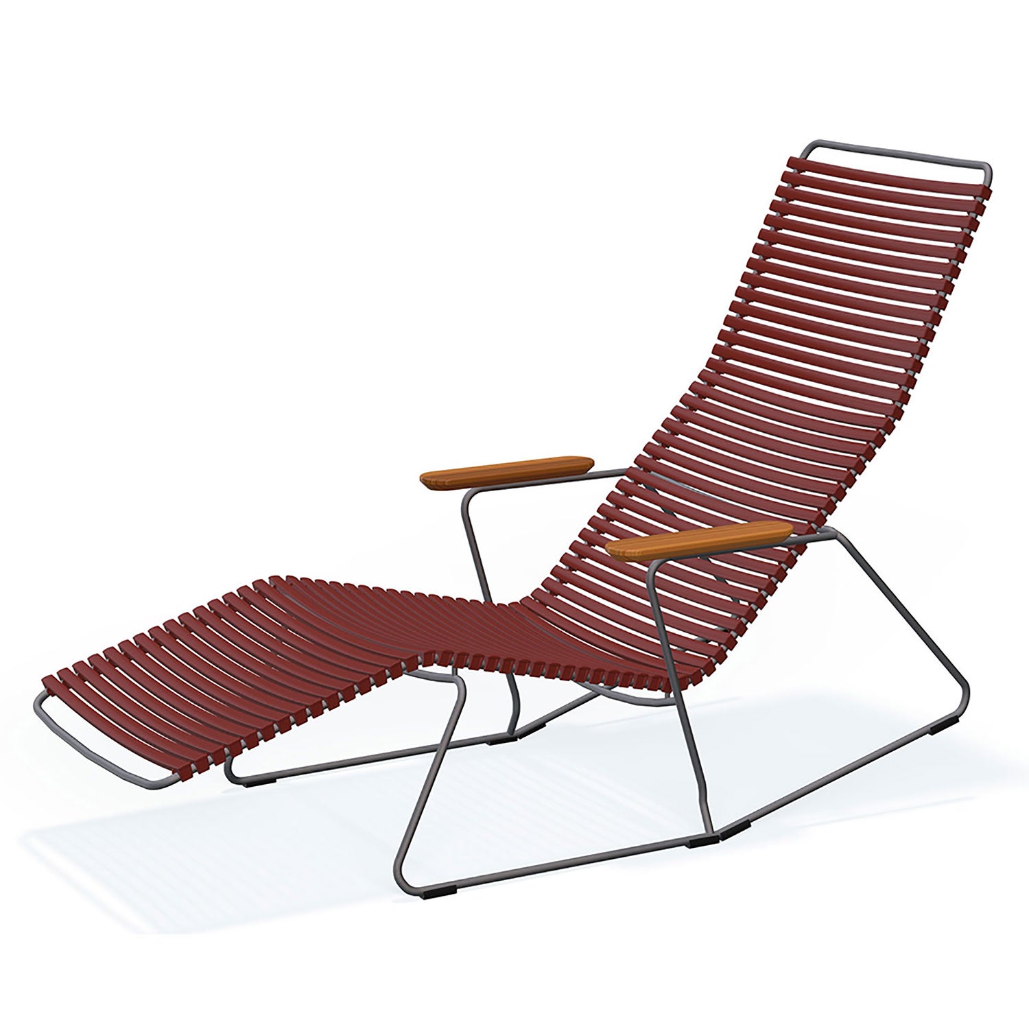 Houe, Click däckstol bamboo paprika/grey
