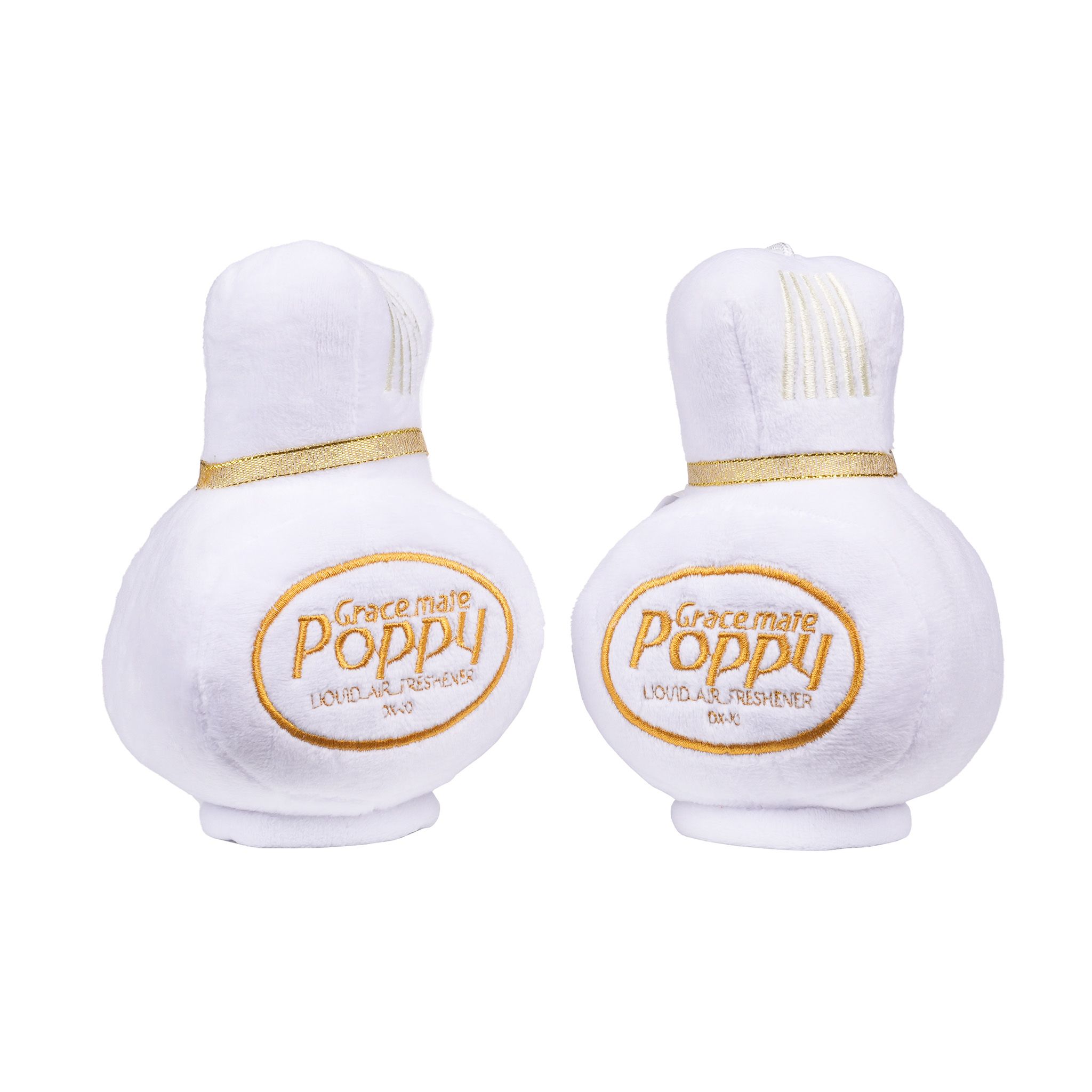 Plyschdekoration Grace Mate Poppy Pluche Bottle, Vit