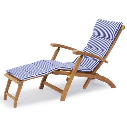 Skagerak, Däckstolsdyna Barriere Sea Blue Stripes