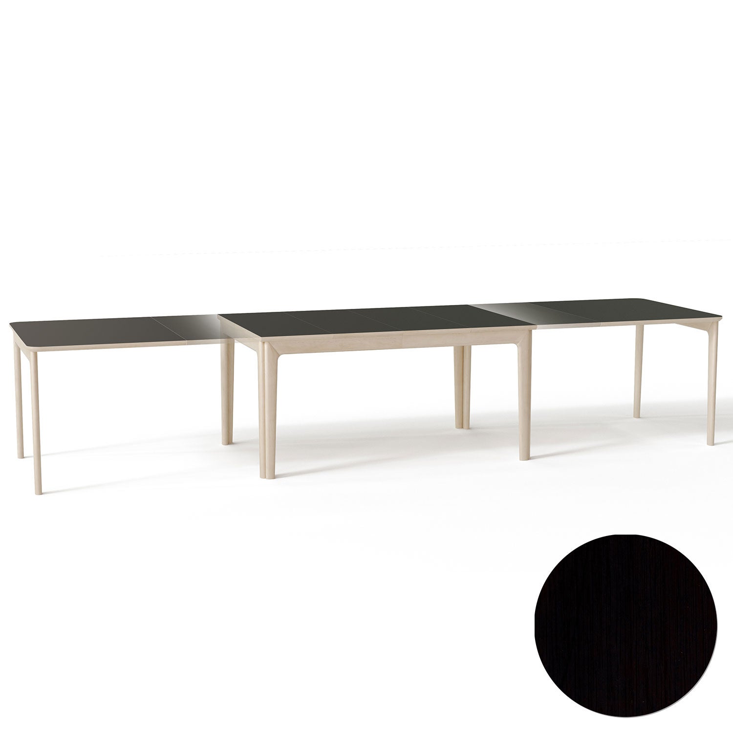 Skovby, Sm26 Bord Svart Ek Lack 155-308/359X101X74Cm