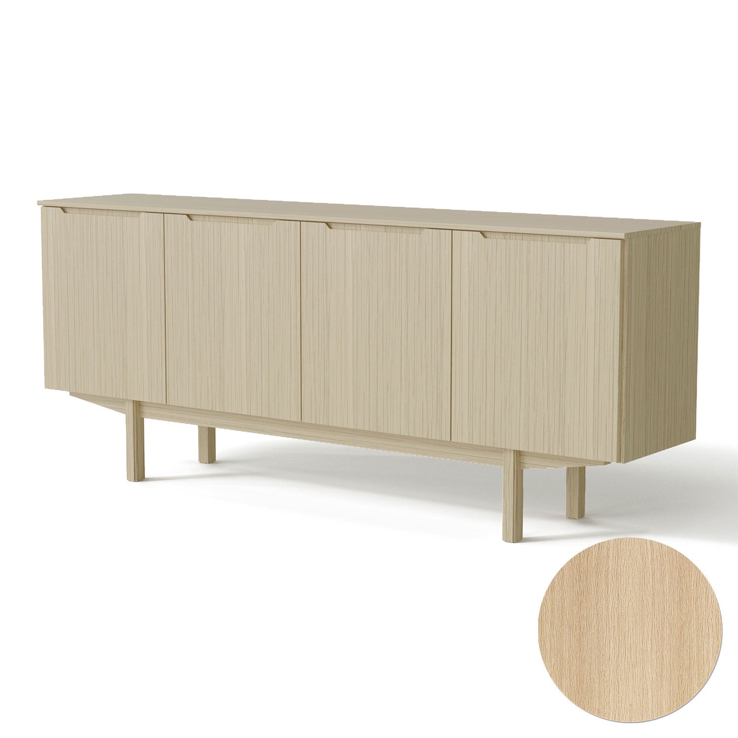 Skovby, Sm306 Skänk Ek Lack 194 Cm