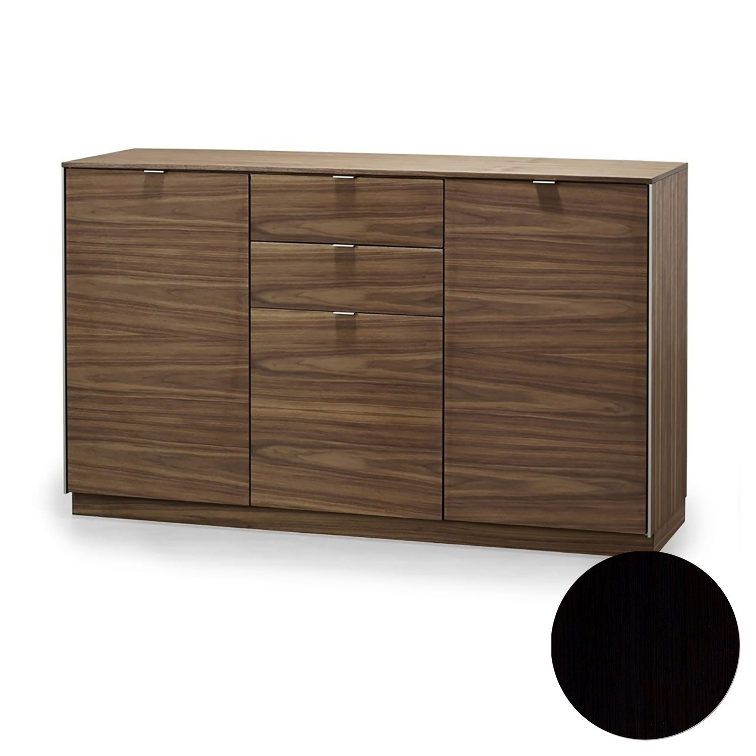 Skovby, Sm932 Skänk Svart Ek Lack 146X44X88Cm