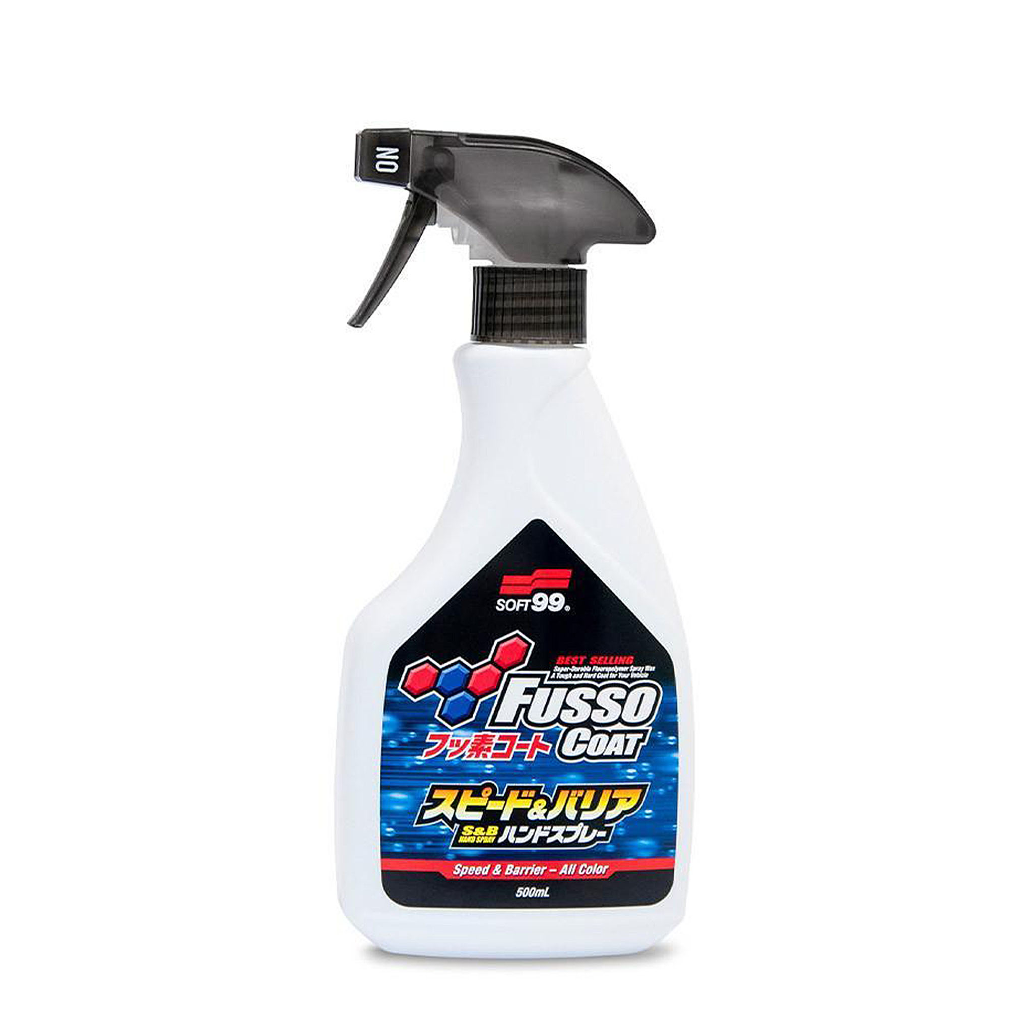 Rengörande Snabbvax Soft99 Fusso Coat Speed&Barrier, 500 ml, Endast flaska, 500 ml