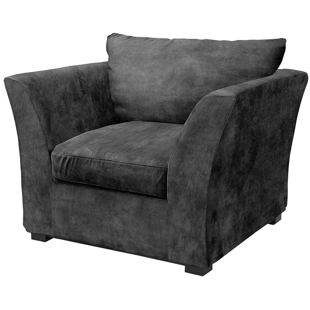 Artwood, Stafford Fåtölj Velvet Dark Grey