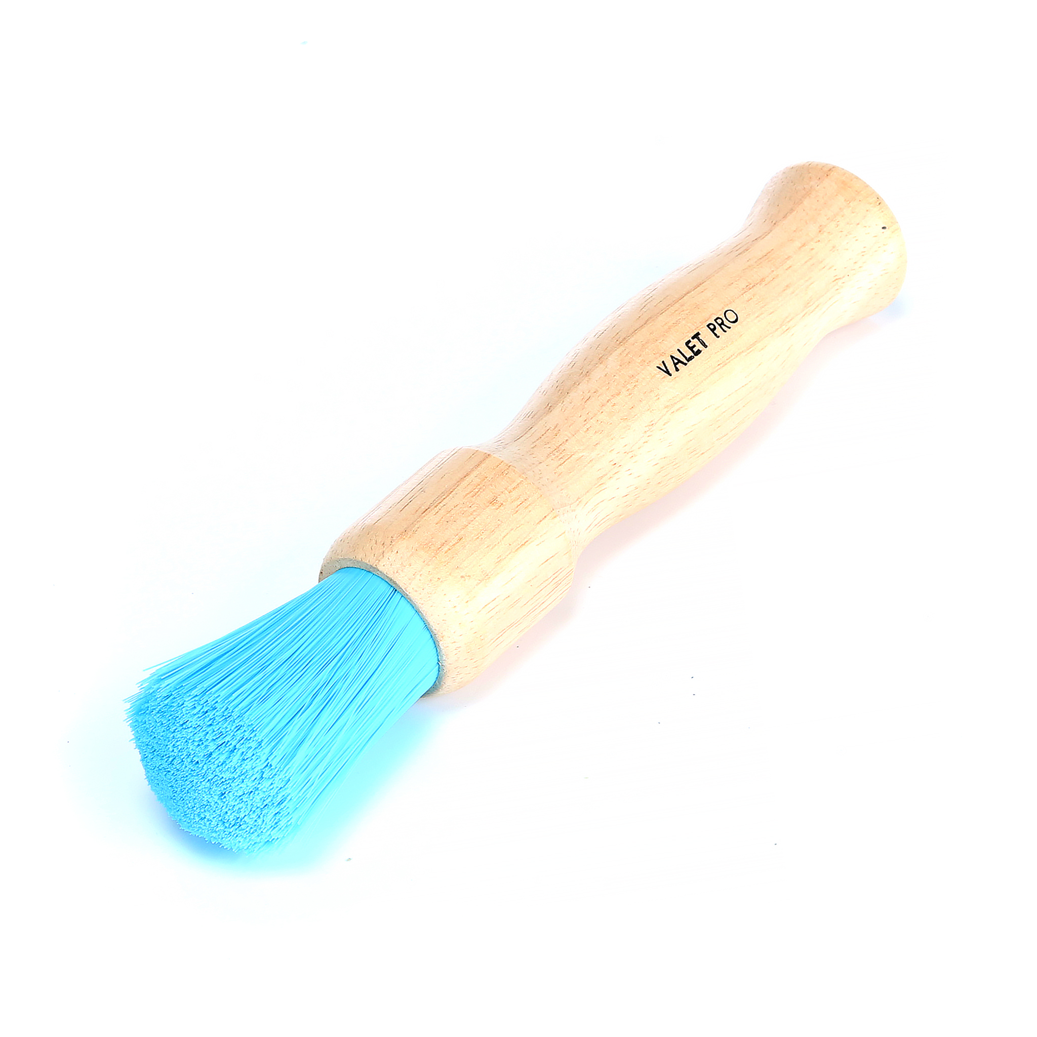 Fälgborste blå ValetPRO Chemical Resistant Brush, träskaft