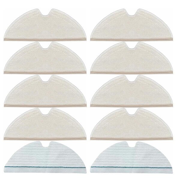 10PCS Mop Pad for Q5 Pro/Q8 Max/Q8 Max+//+/ Max/ MAX+/S5/S50/S51/S55/S5 MAX robotti-imurille.