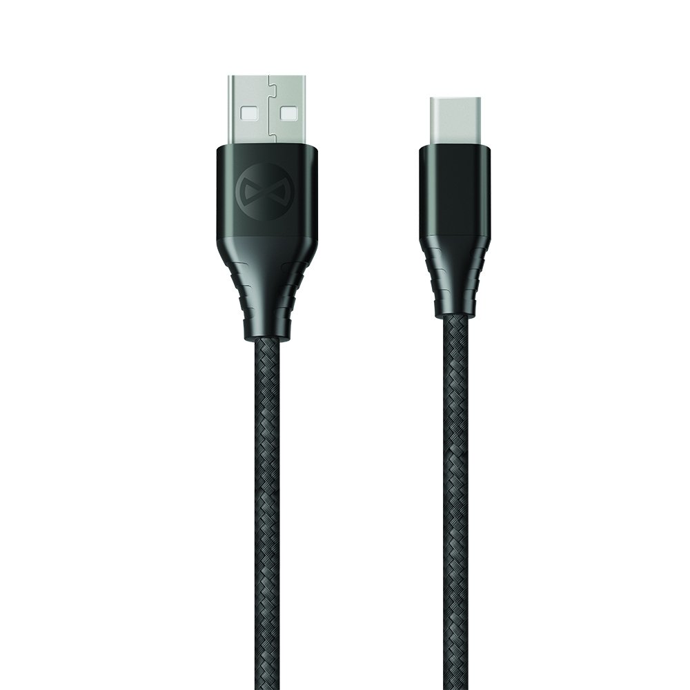Forever Core Classic USB Type-C lataus- ja synkronointikaapeli 3A 3m musta