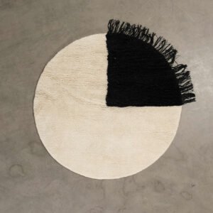 Woven Works Arc ullmatta 160 cm vit / svart