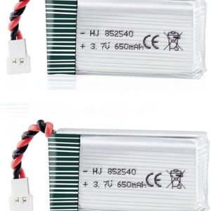 2 kpl. akku"Syma Drone x5C X5"3.7V 650mAh 25C Advanced Lipo