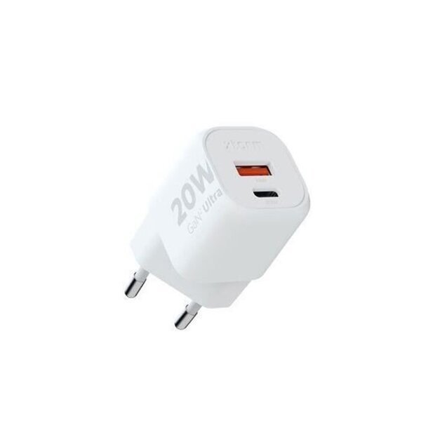 20 W GaN² White XTORM seinälaturi - XT-XEC020 - Kaksiportti - Kompakti ja kevyt