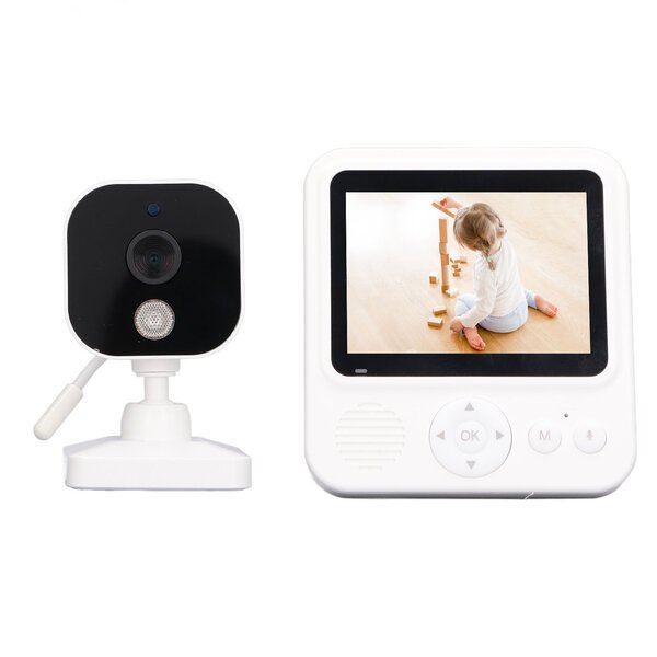 Itkuhälytin 2,8"kameralla,Ääni, Langaton valvonta, Night Vision 2 Way Talk Monitor