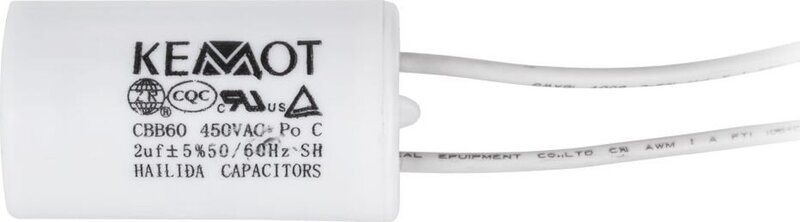 2uf 450 v kondensaattori yksivaiheisille moottoreille