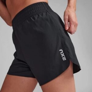 2XU Aero Hi-Rise 4 InchShorts Black/Silver Reflective