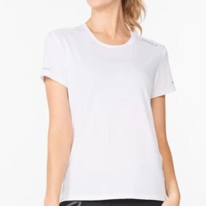 2XU Aero Tee White/Silver Reflective