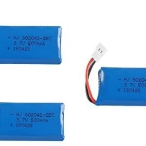 3 kpl 3,7 V 500 mAh ladattava Lipo-akku