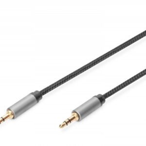 3m Nyloninen 3.5mm Stereo Audiokaapeli MiniJack Mies-Mies Musta
