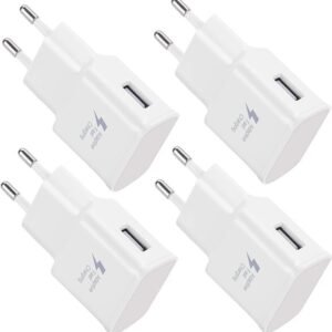 4-pakkaus 5V-2A USB-latauspistokeadapteri Yleiskäyttöinen pikalaturi