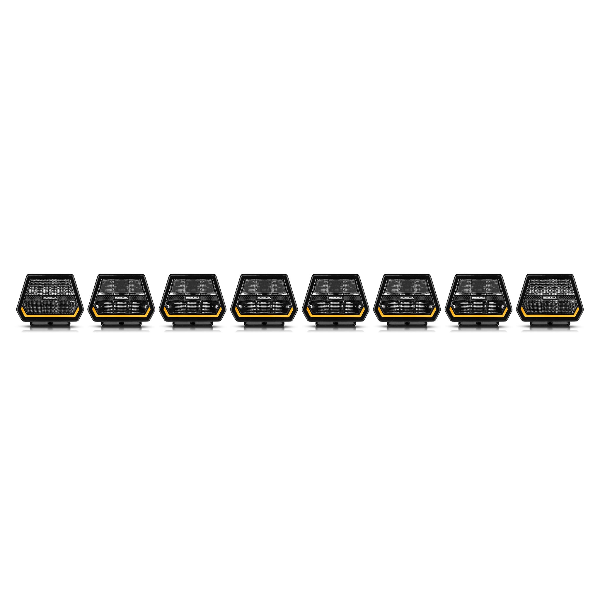 Extraljuspaket Purelux Panther 5, 932 - 1246 mm, 1246 mm - 8 extraljus (6 x Panther 5&2 x Alpha 90)