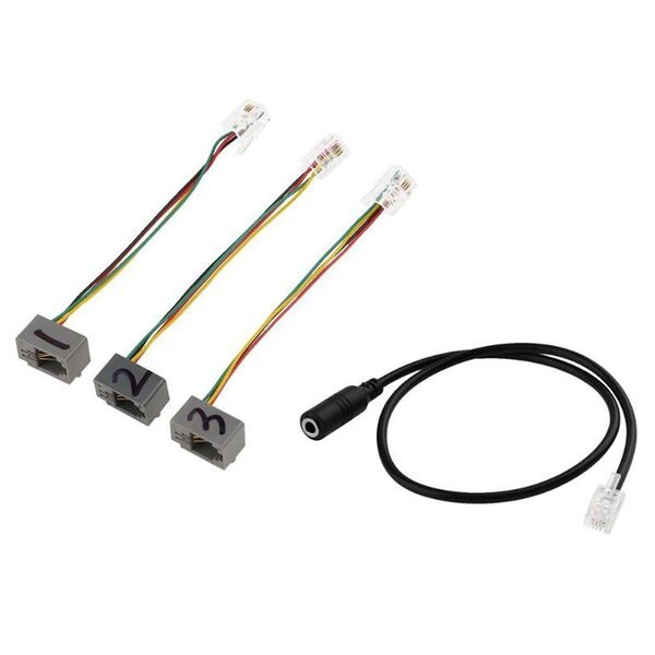 Adapteri 4P4C RJ9→ 3,5 mm, 1 kpl