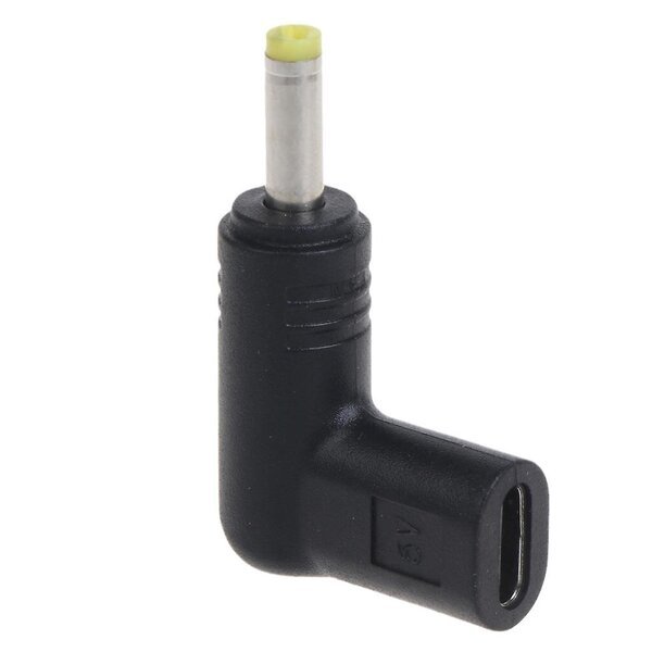 Adapteri Type-C Female to DC 5V 4.0x1.7mm Male, 90°