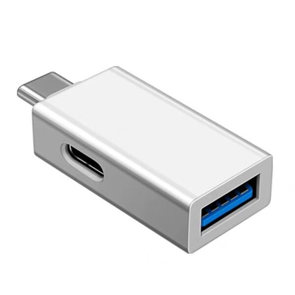 Adapteri Type C Male - USB 3.0 Female, latausportilla