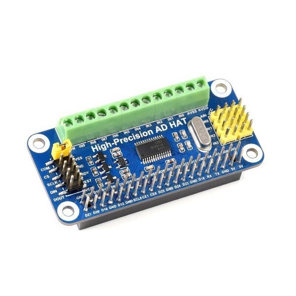 ADC ADS1263 -muunnin 32-bittinen 10-kanavainen lisäosa Raspberry Pi:lle, Waveshare 18983