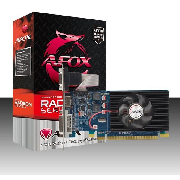 AFOX Radeon HD 6450 1GB DDR3 64Bit DVI HDMI VGA LP (AF6450-1024D3L9)