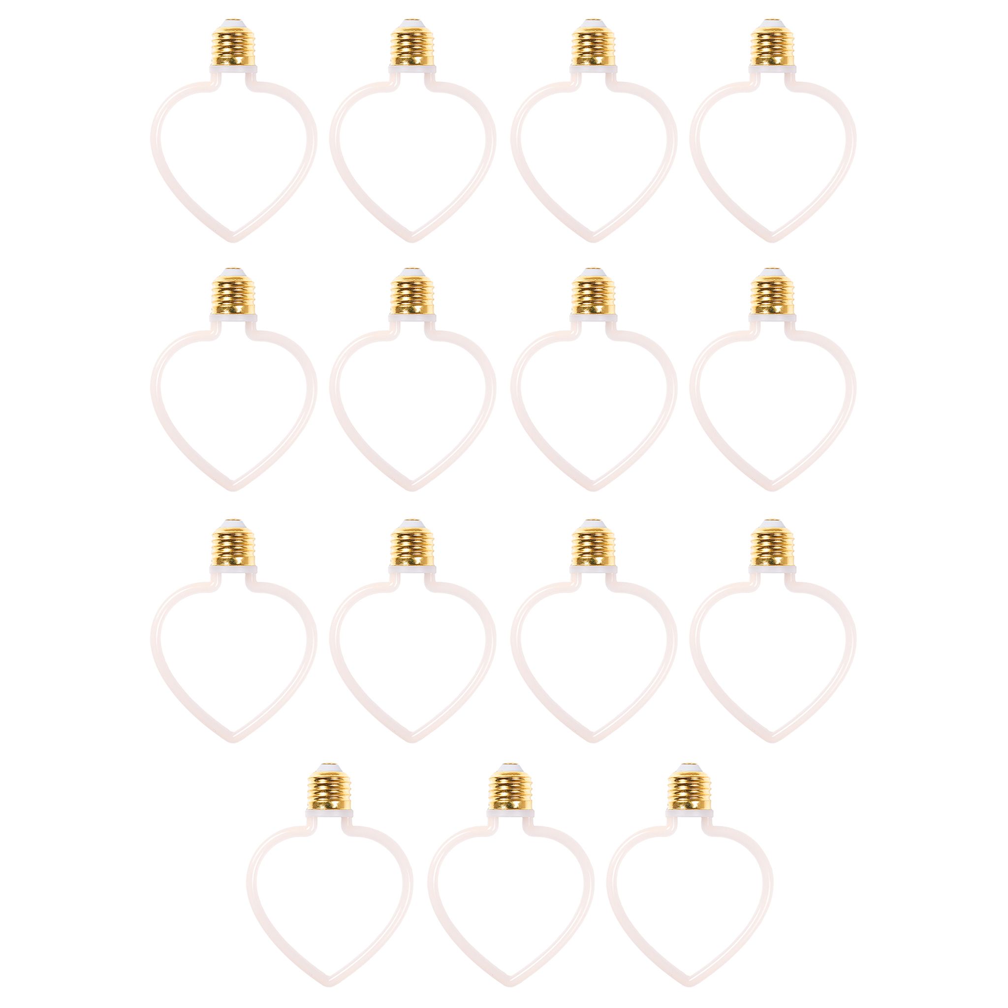 LED-lampa AGGE Carnival E27, 4W, Heart, 15 st