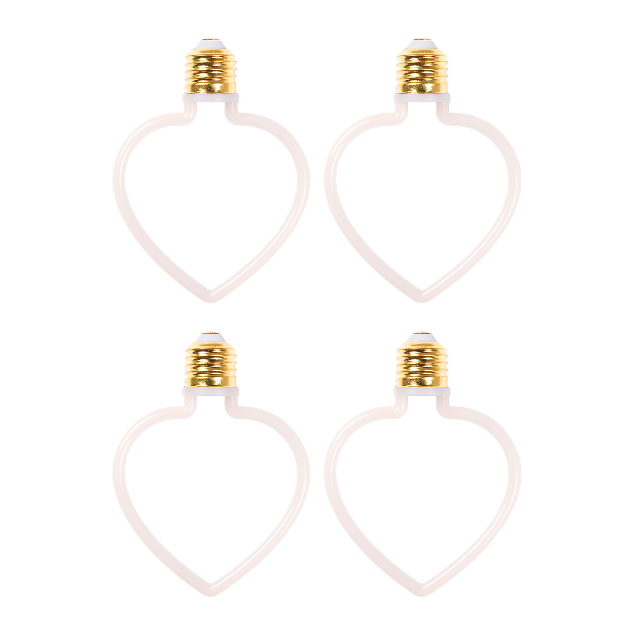 LED-lampa AGGE Carnival E27, 4W, Heart, 4 st