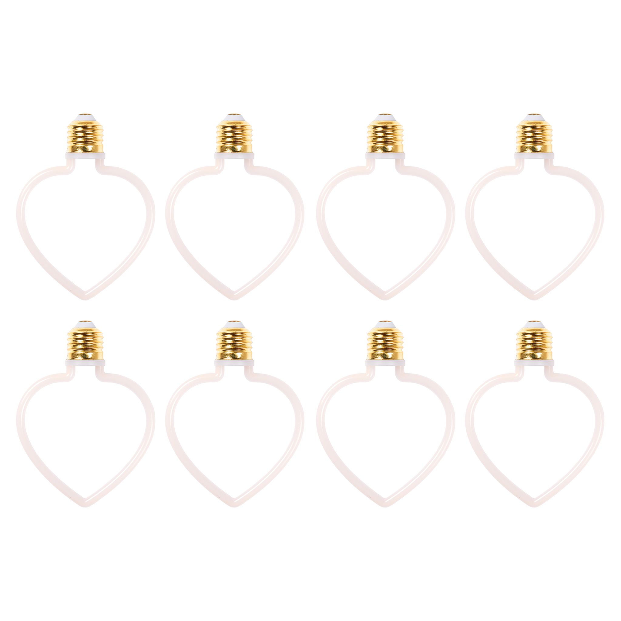 LED-lampa AGGE Carnival E27, 4W, Heart, 8 st
