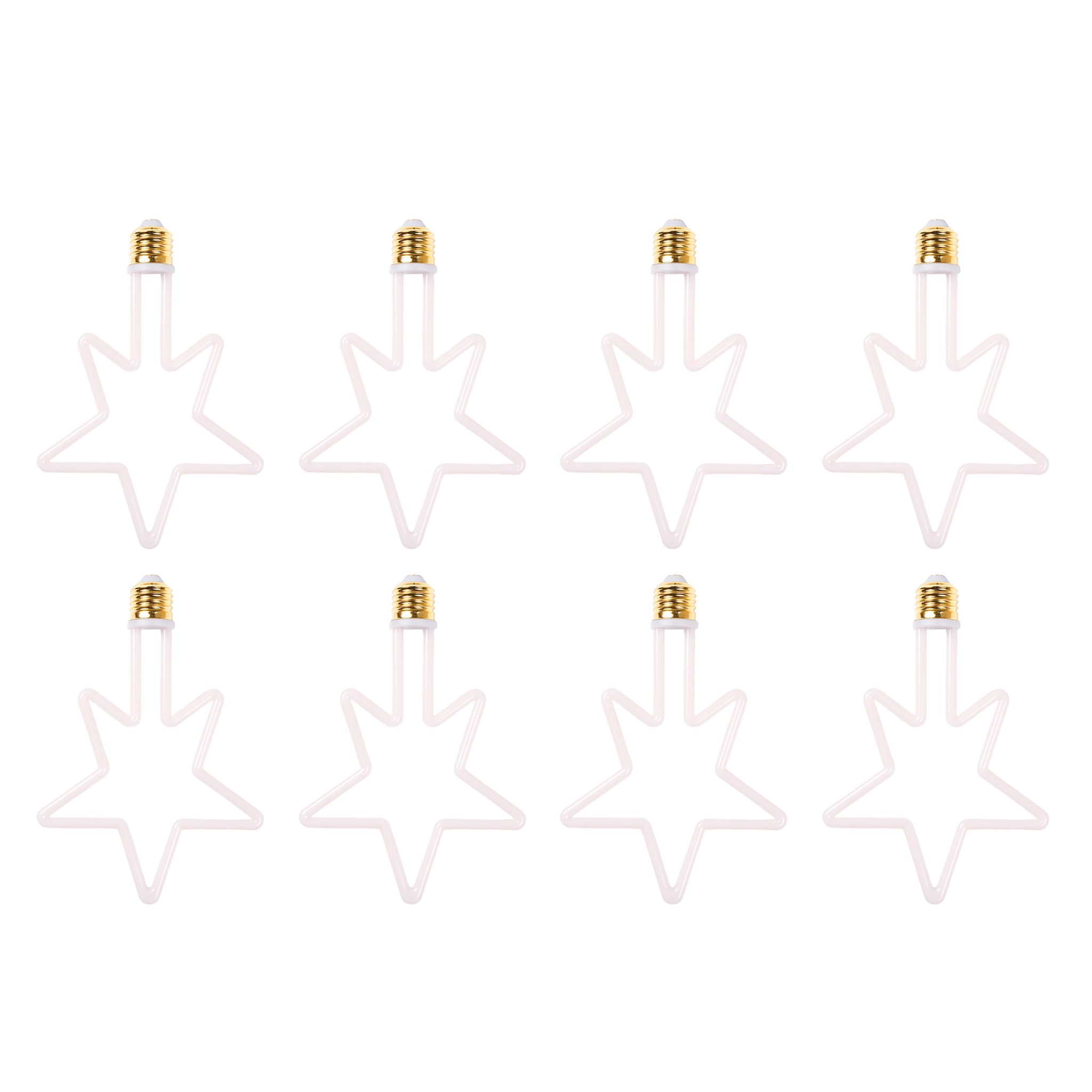 LED-lampa AGGE Carnival E27, 8W, Star, 8 st