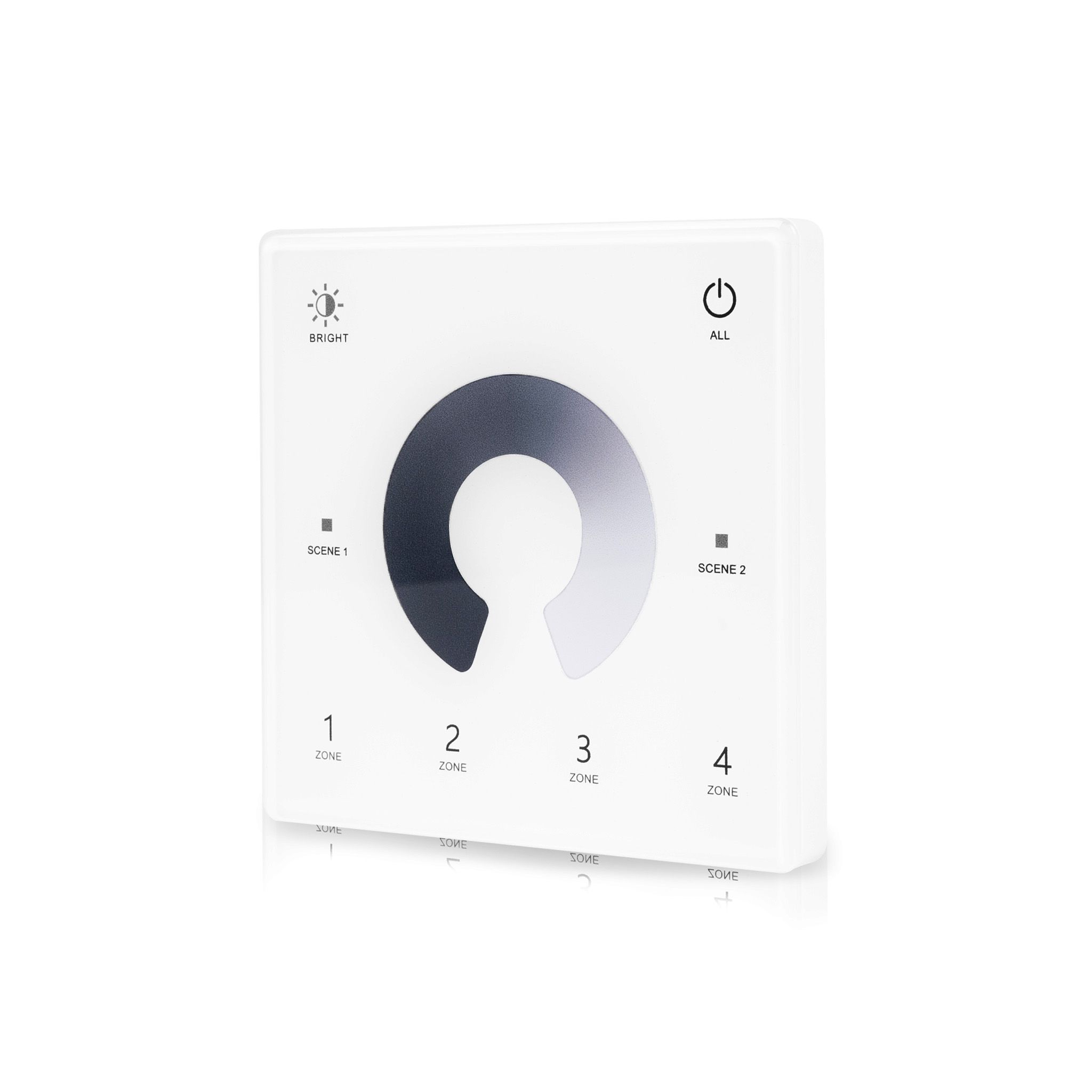 Fjärrkontroll för LED-list AGGE Dimming Wall Mount Touch Panel 4-zones, RF 2.4 GHz, Endast fjärrkontroll
