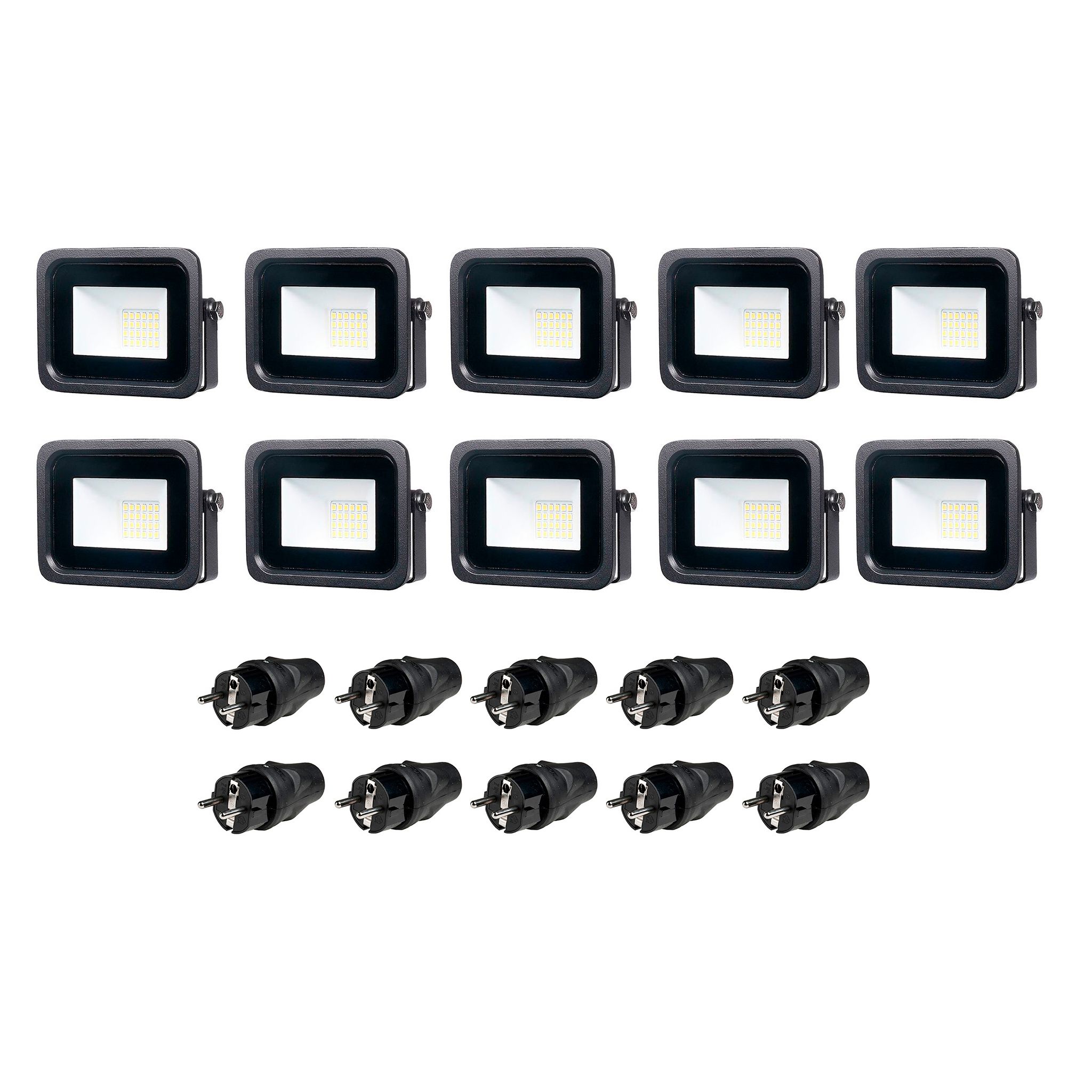 Strålkastare 230V, AGGE Floodlight, 10W, 10 st